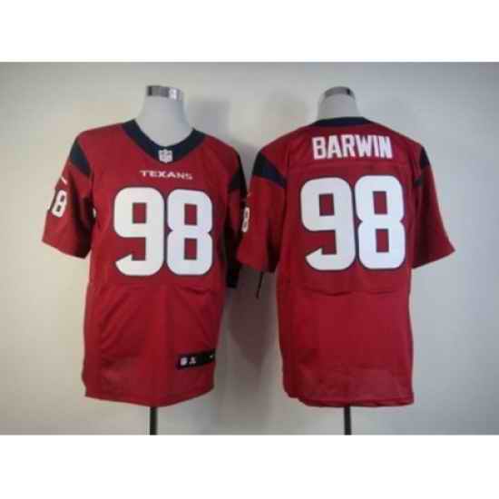 Nike Houston Texans 98 Connor Barwin Red Elite NFL Jersey